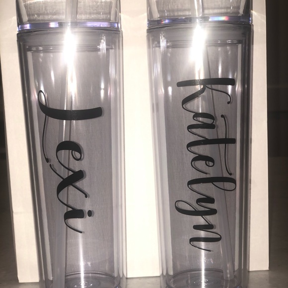 Personalized tall skinny clear tumblers - Picture 1 of 1